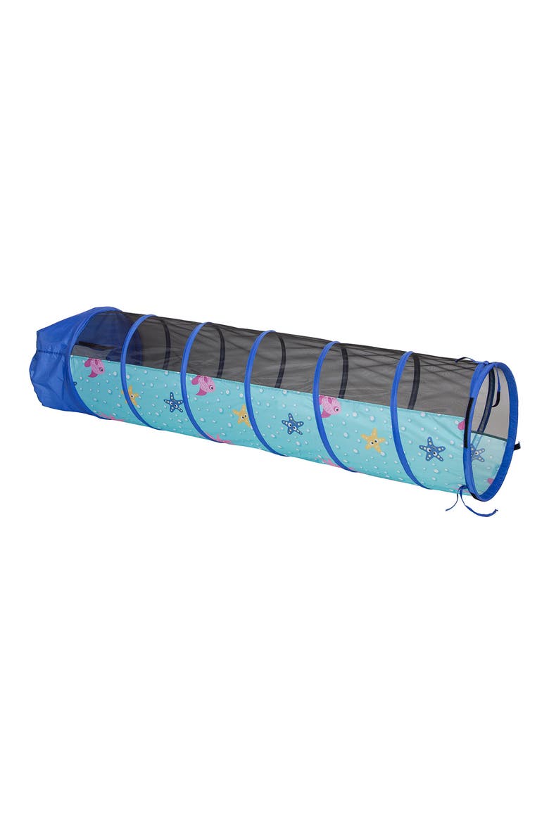 Sea Buddies 6-Foot Play Tunnel, Alternate, color, BLUE