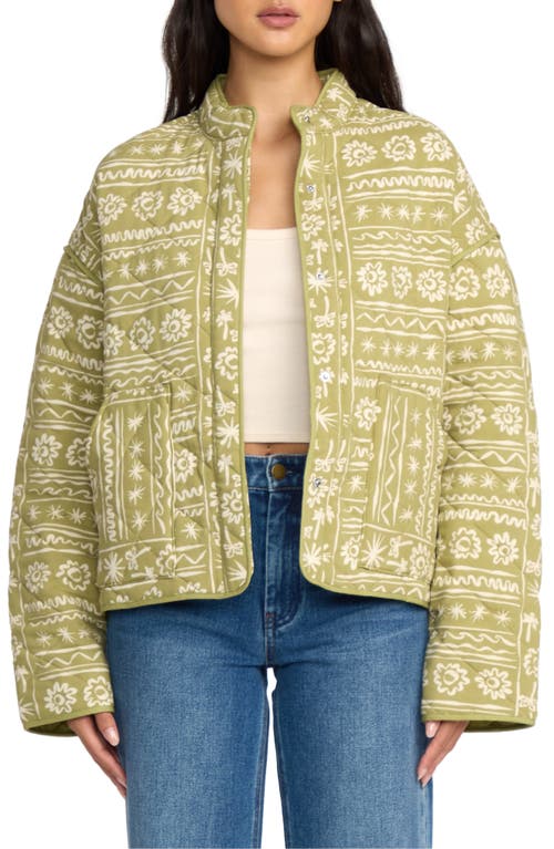 Billabong Folk Story Oversize Jacket In Green