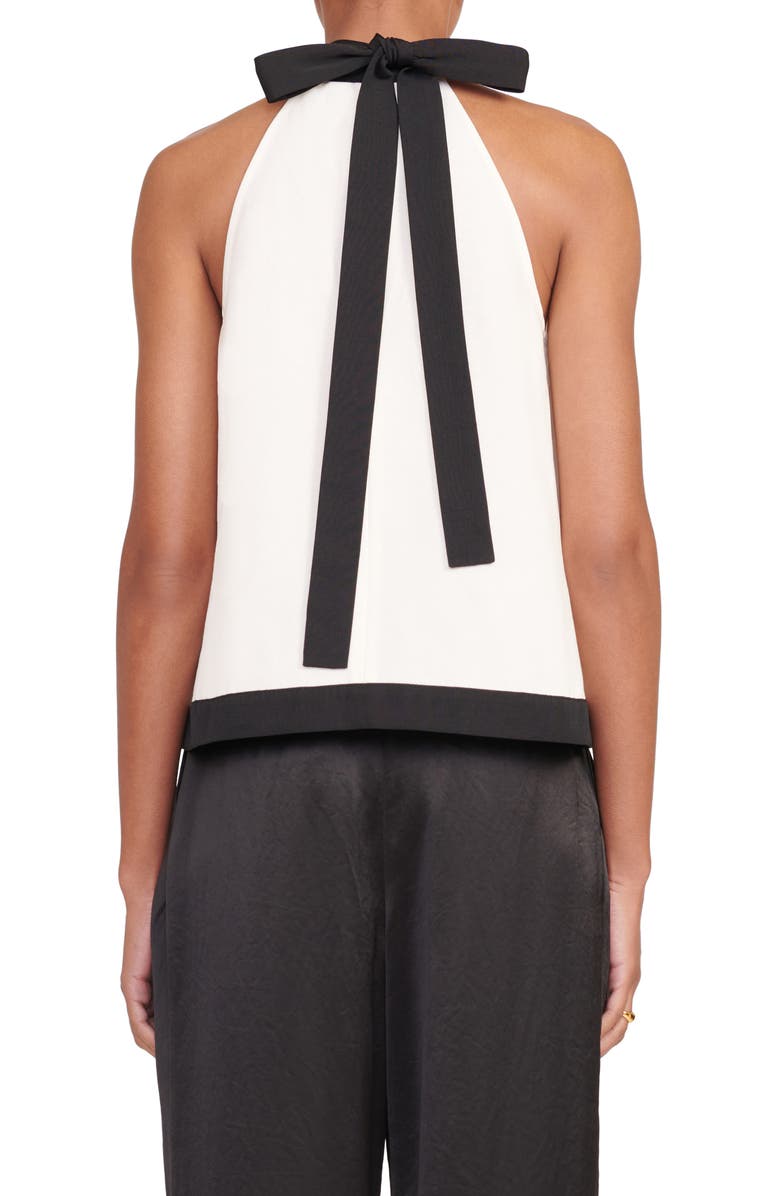 STAUD Wright Tie Back Cutout Sleeveless Top, Alternate, color,