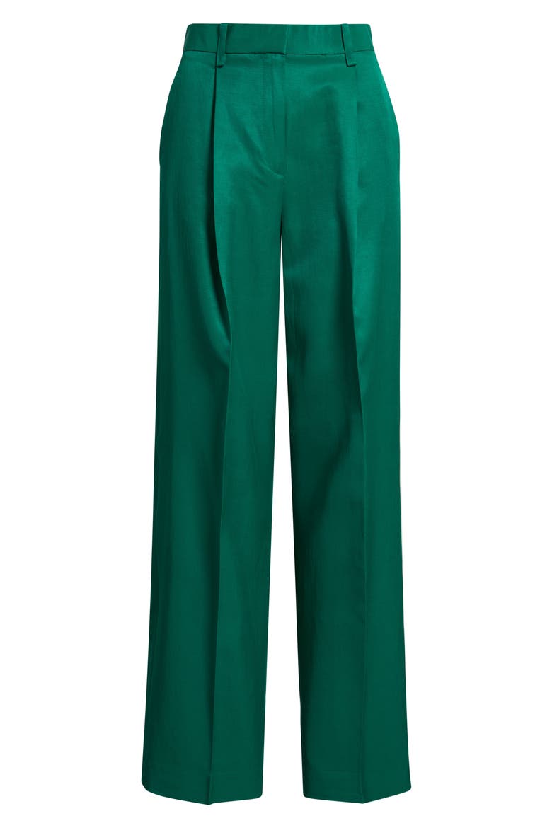 Otero Pleated Pants, Alternate, color, GREEN