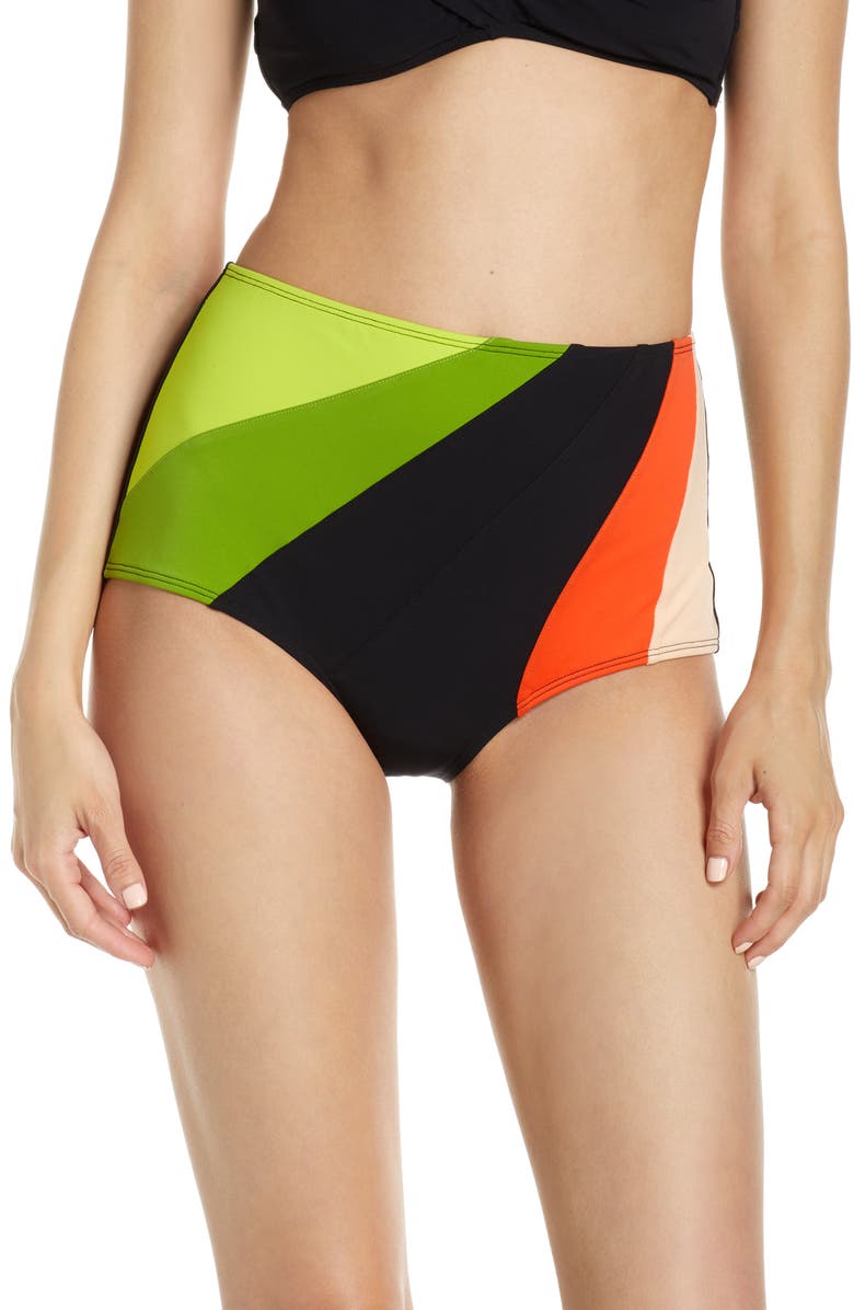 Flagpole Ariya High Waist Bikini Bottoms, Main, color, 