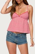 EDIKTED Orietta Stripe Babydoll Camisole