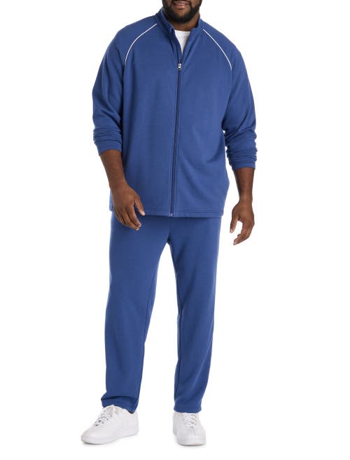 Society Of One By Dxl Big & Tall Track Jacket In Blue