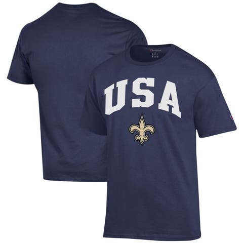Men's Champion Navy New Orleans Saints Americana T-Shirt