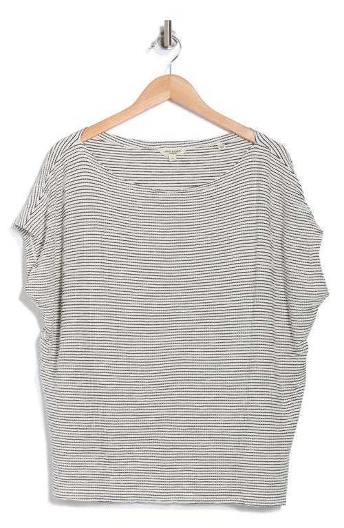 Max Studio Boat Neck Cap Sleeve T-shirt