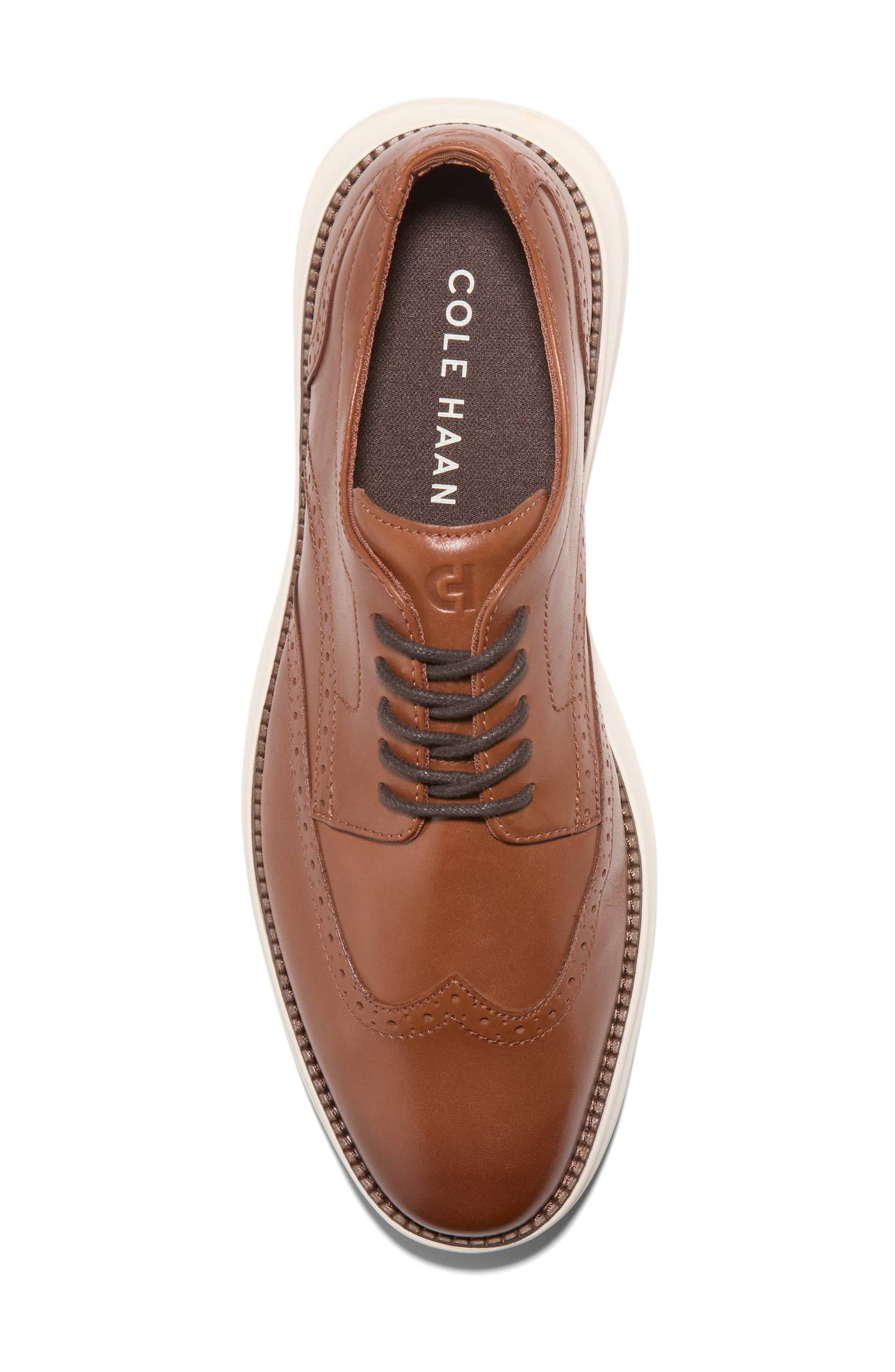 Grand Shadowlite Wingtip Derby, Alternate, color, BRITISH TAN / IVORY