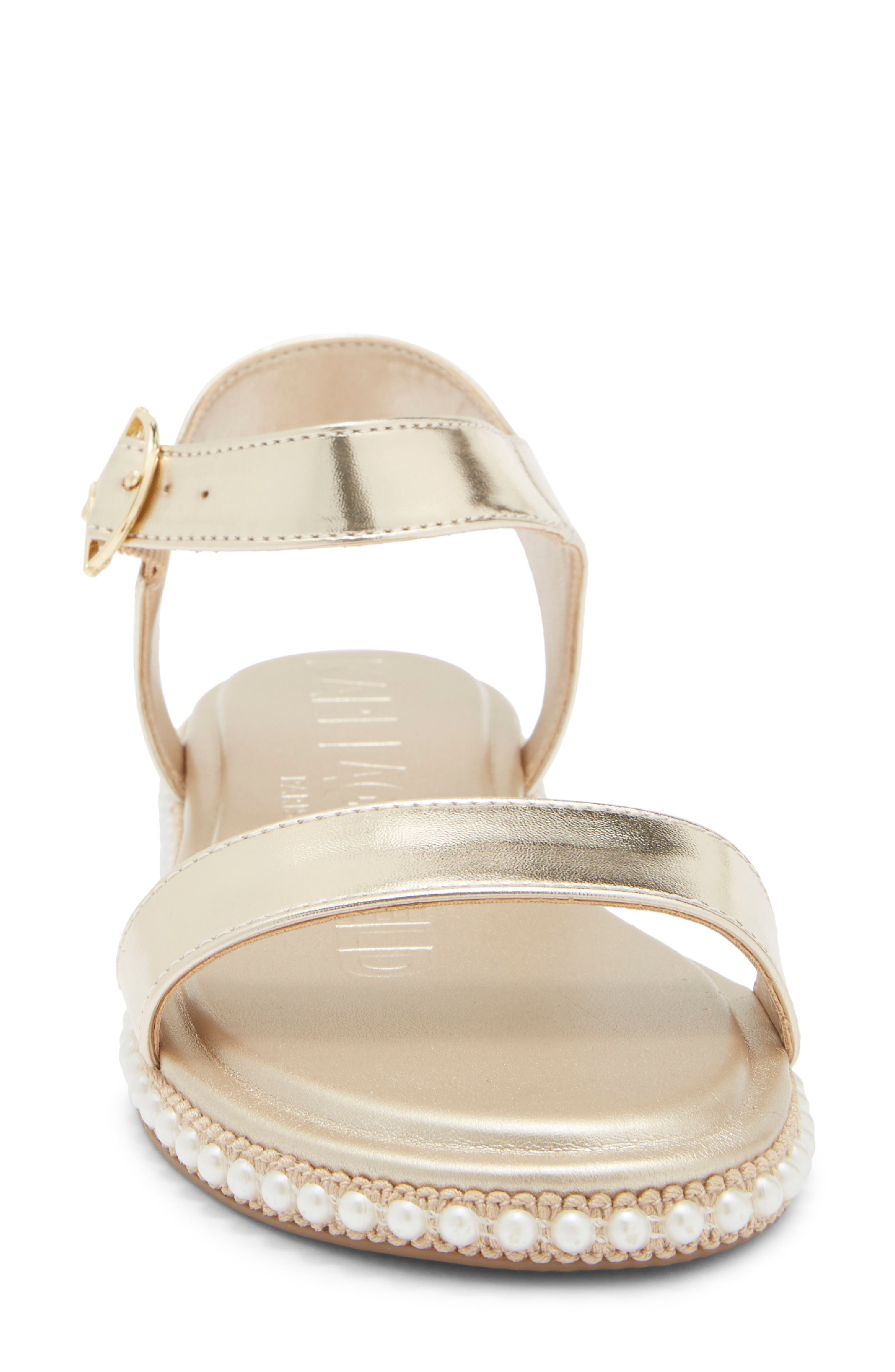 KARL LAGERFELD PARIS Claire Sandal, Alternate, color, White Gold