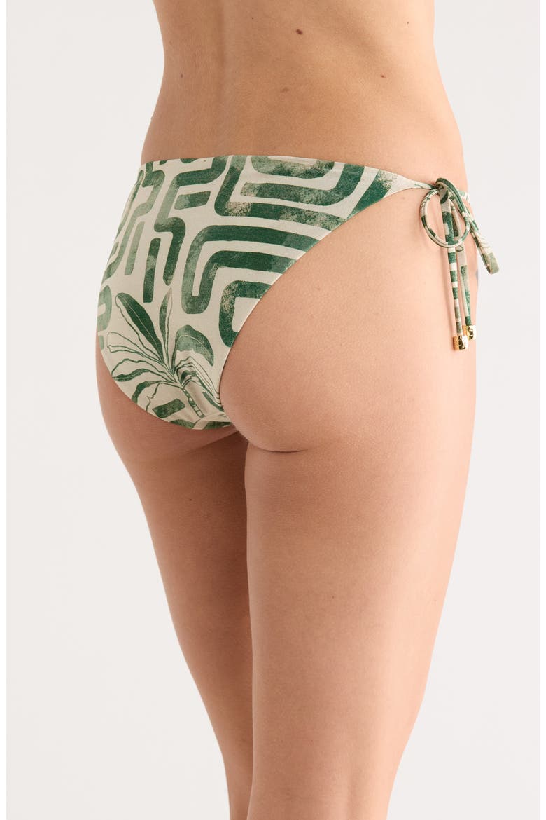 Side Tie Bikini Bottoms, Alternate, color, OLIVINE