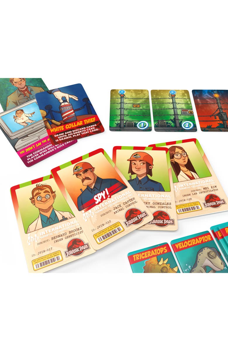 Doctor Collector Jurassic Park The Spy Game of Deception and Strategy, Alternate, color, Multicolored
