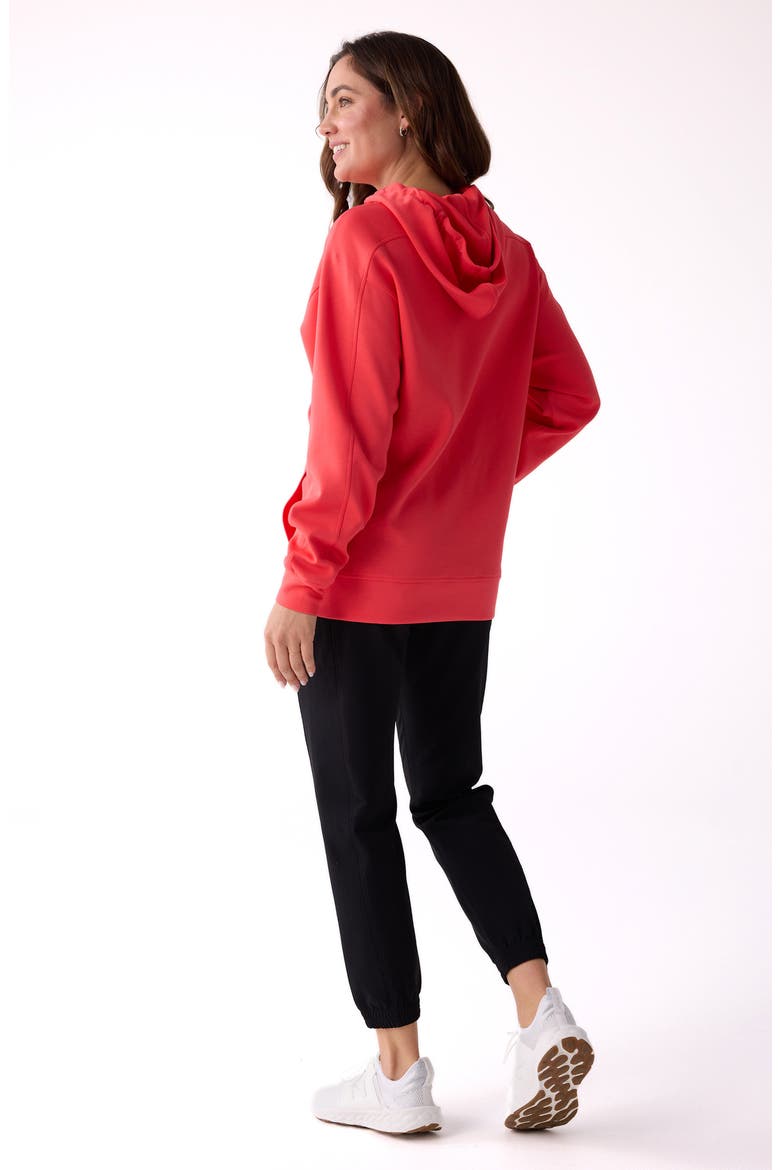 Après Women's Hooded Sweatshirt, Alternate, color, Sunset Coral