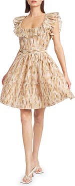 En Saison Billie Abstract Print Minidress
