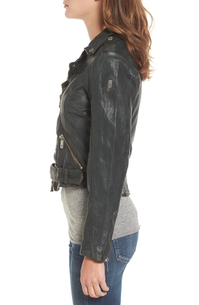MAURITIUS Leather Jacket, Alternate, color, 