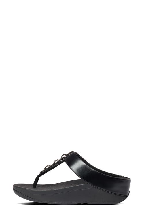 Fitflop Fino Crystal Embellished Thong Platform Sandal In Multi