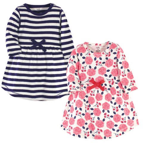 2Pk Long Sleeve Organic Dresses (Toddler, Little Kid & Big Kid)