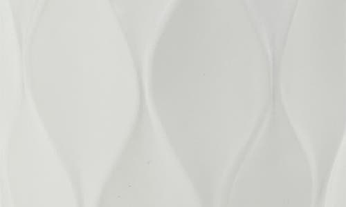Roselli Trading Company Wave Bathroom Tumbler In White Resin