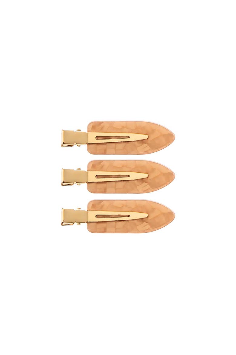 Neutral Tortoise Creaseless Clip Set, Main, color, Neutral