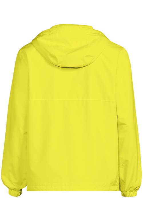 Lands' End Squall Waterproof Packable Rain Jacket In Limelight