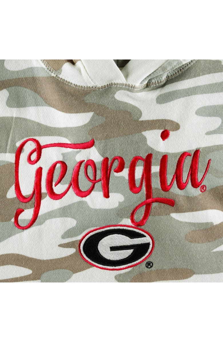 PRESSBOX Women's Pressbox Camo Georgia Bulldogs San Pablo Pullover Hoodie, Alternate, color, 