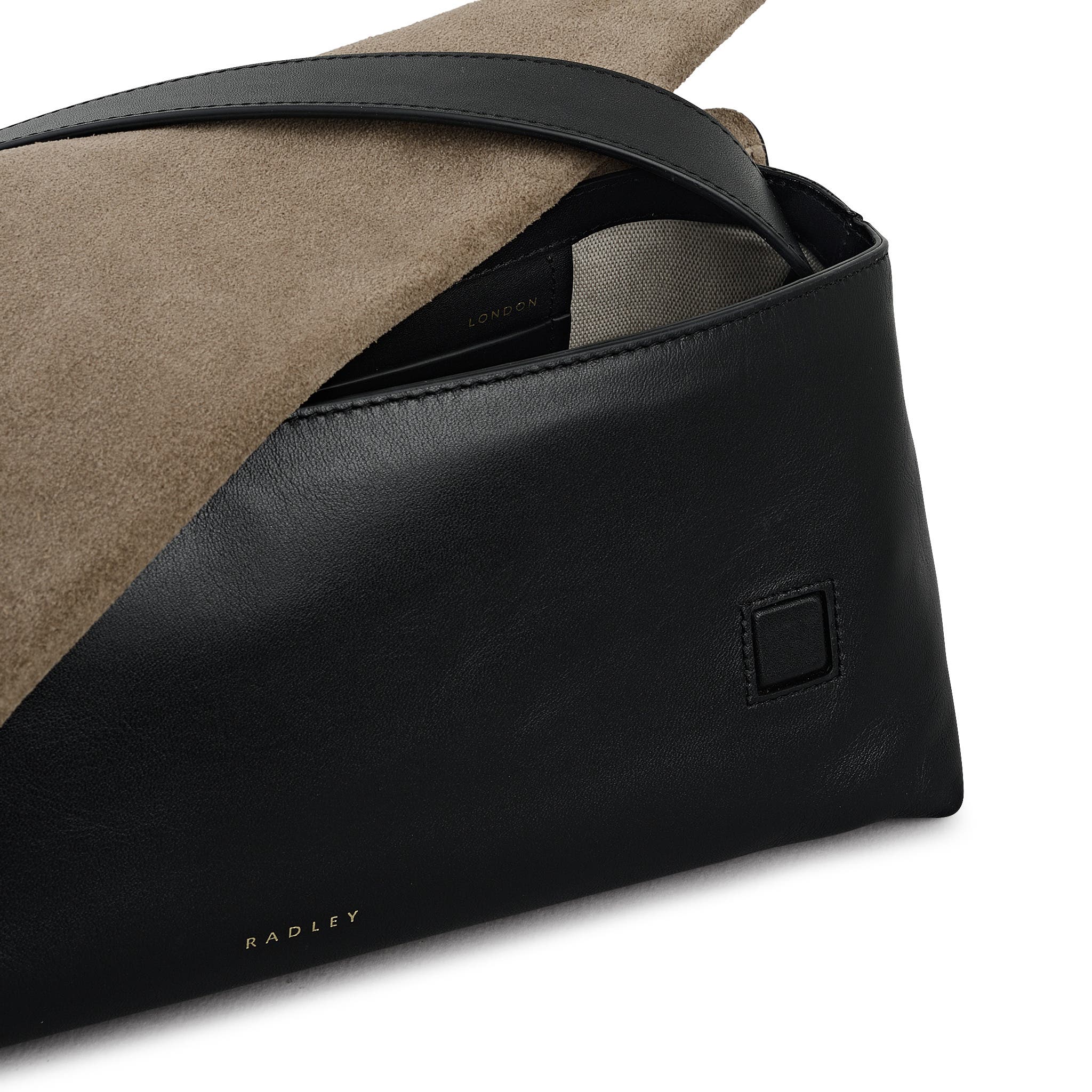 Radley The Annabel - Suede Medium Flapover Shoulder Bag, Alternate, color, Coffee