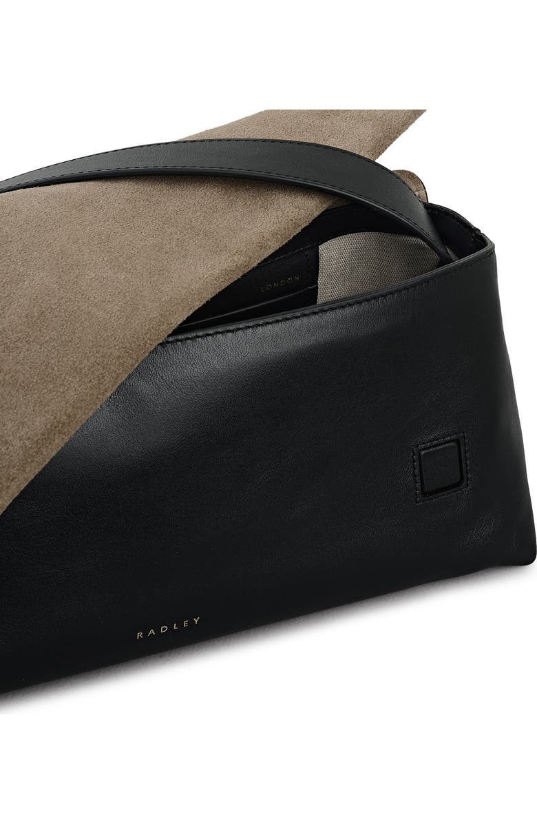 Radley The Annabel - Suede Medium Flapover Shoulder Bag, Alternate, color, Coffee