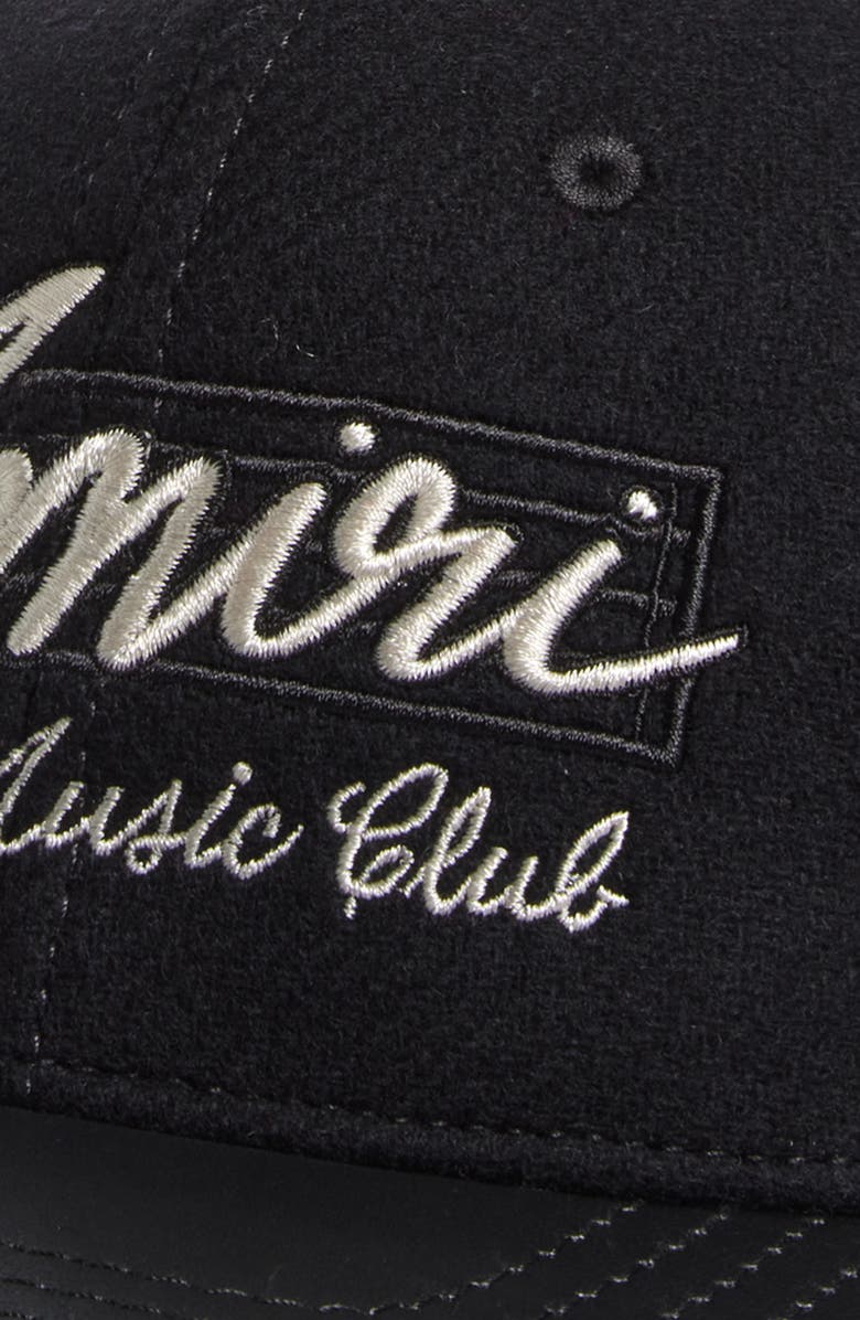 AMIRI Hollywood Music Club Wool Blend Adjustable Baseball Cap, Alternate, color, 