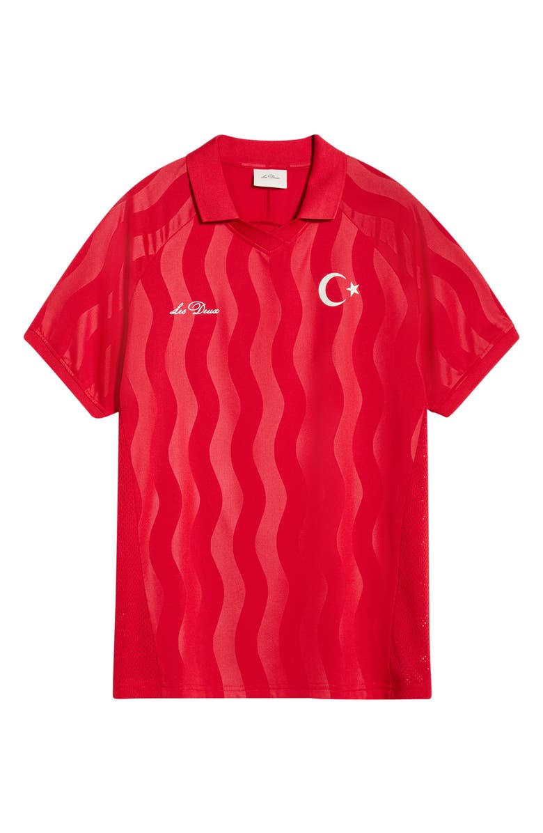 Les Deux Turkey Football Jersey, Alternate, color, Racing Red