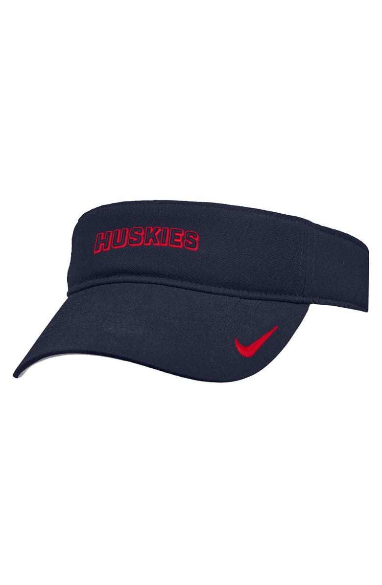 Nike Men's Nike Navy UConn Huskies 2025 On-Field Ace Performance Adjustable Visor, Main, color, Navy