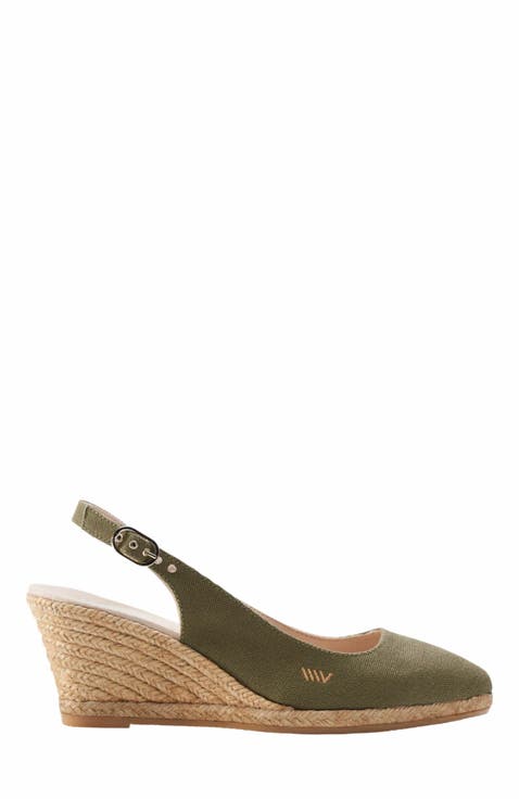 Palomera Canvas Espadrille Wedges