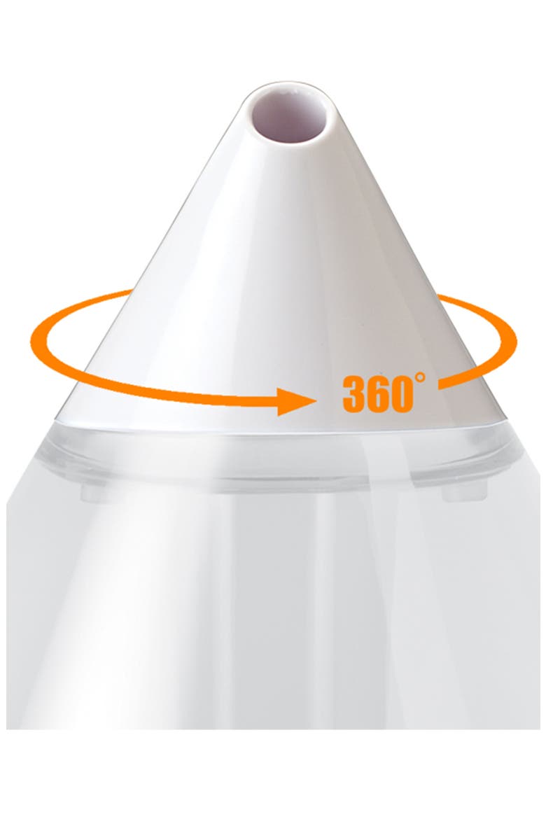 Drop 1-Gallon Cool Mist Humidifier, Alternate, color, WHITE/ CLEAR