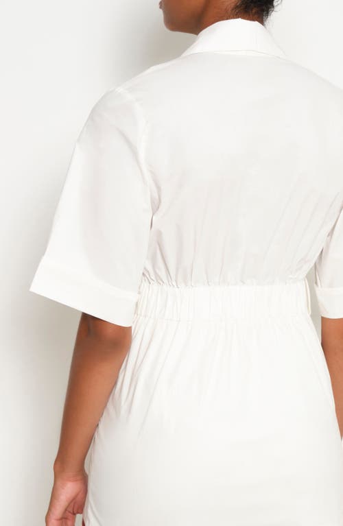 The Lulo Project Harbor Stretch Cotton Tunic Top In Crudo