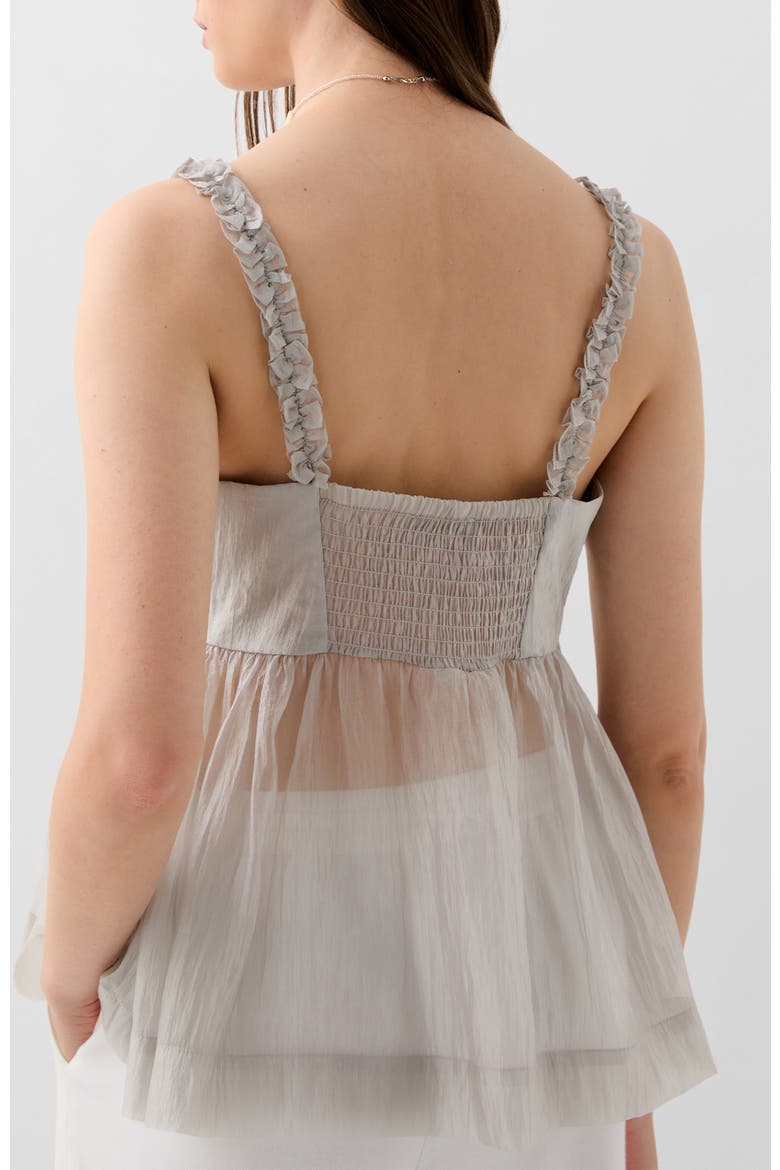 Cute Gather Top, Alternate, color, Grey