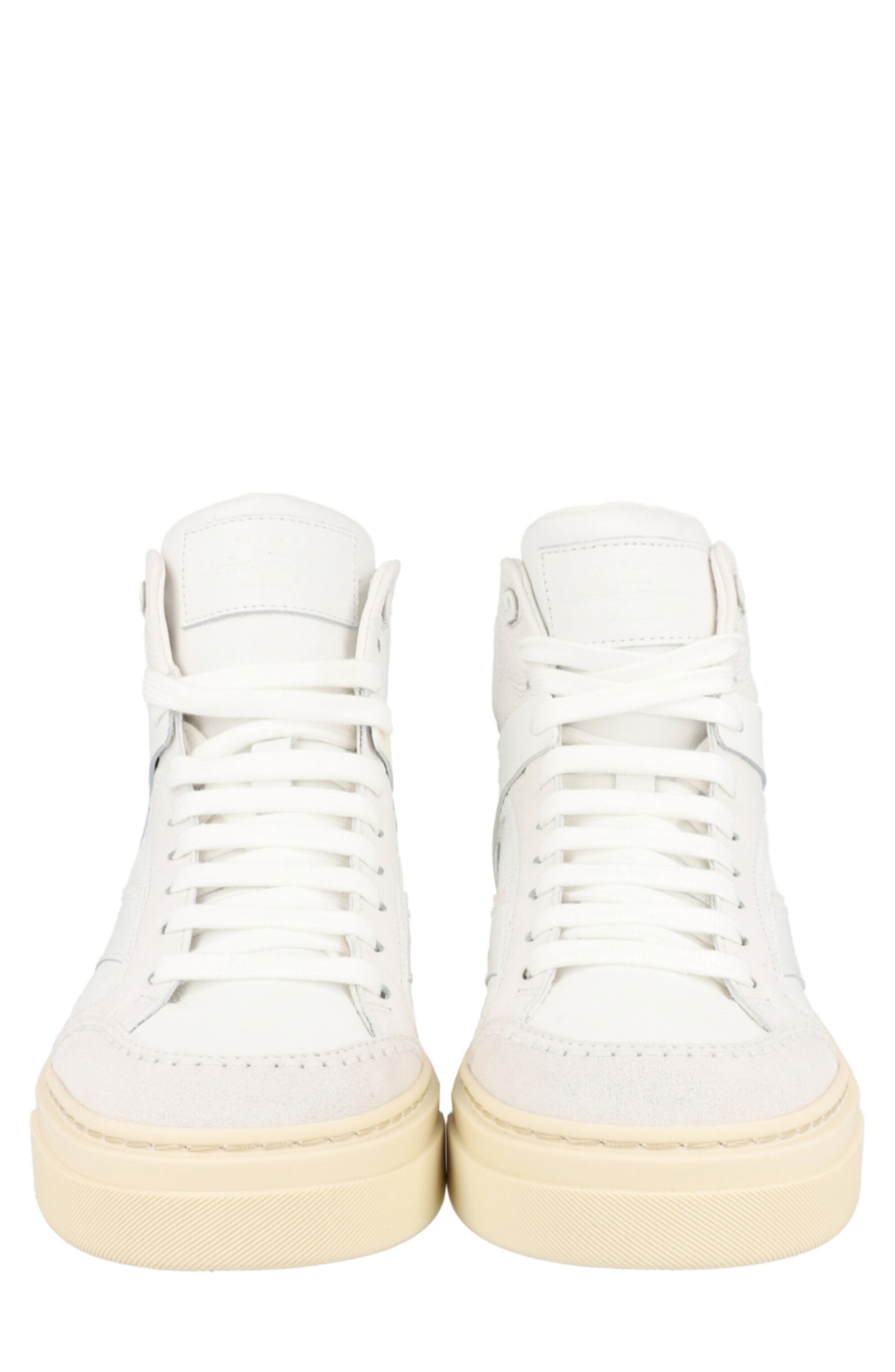 FERRAGAMO Cassio High Top Sneaker, Alternate, color, White