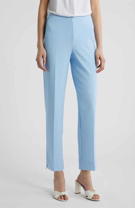 Hollywood Waist Straight Leg Ankle Pull-On Pants