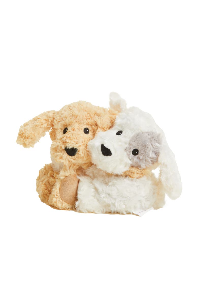 Puppy Hugs Plush Toy, Main, color, Brown/White