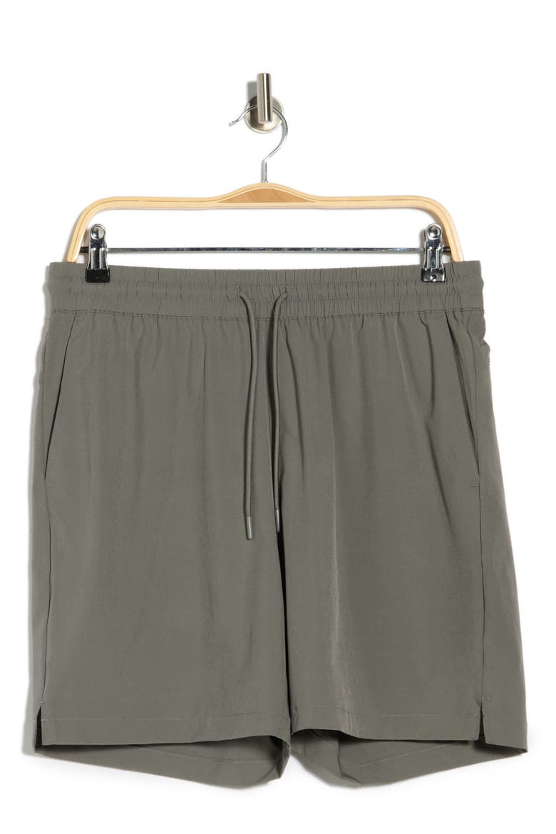 Momentum 7-Inch Training Shorts, Alternate, color, GREY PEWTER