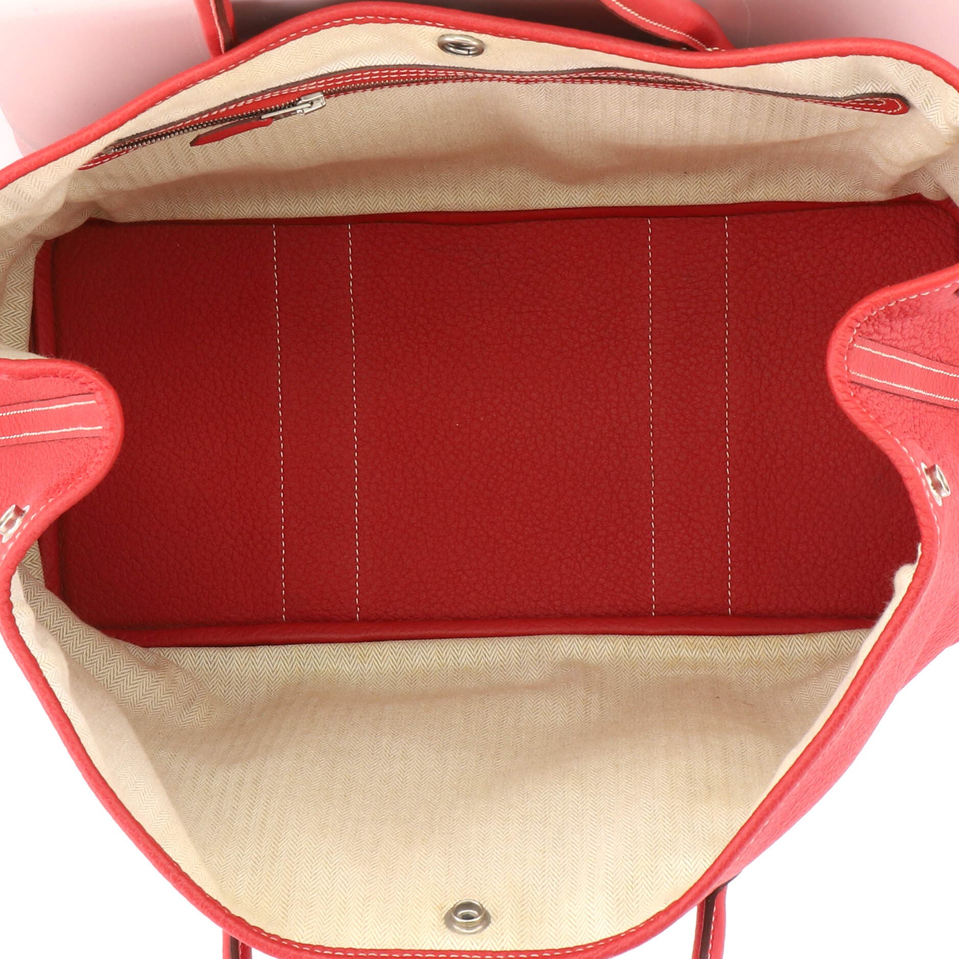 Garden Party Tote Leather 36, Alternate, color, Red