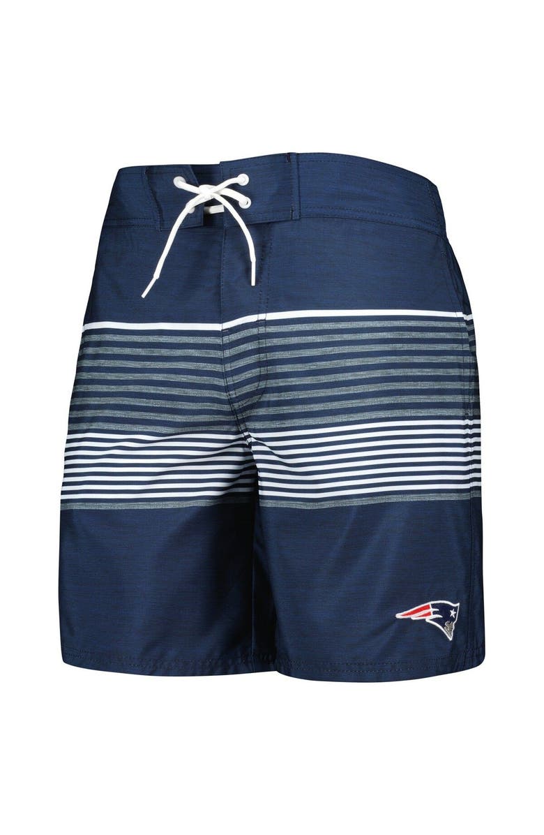 G-III SPORTS BY CARL BANKS Men's G-III Sports by Carl Banks Navy New England Patriots Coastline Volley Swim Shorts, Alternate, color, 