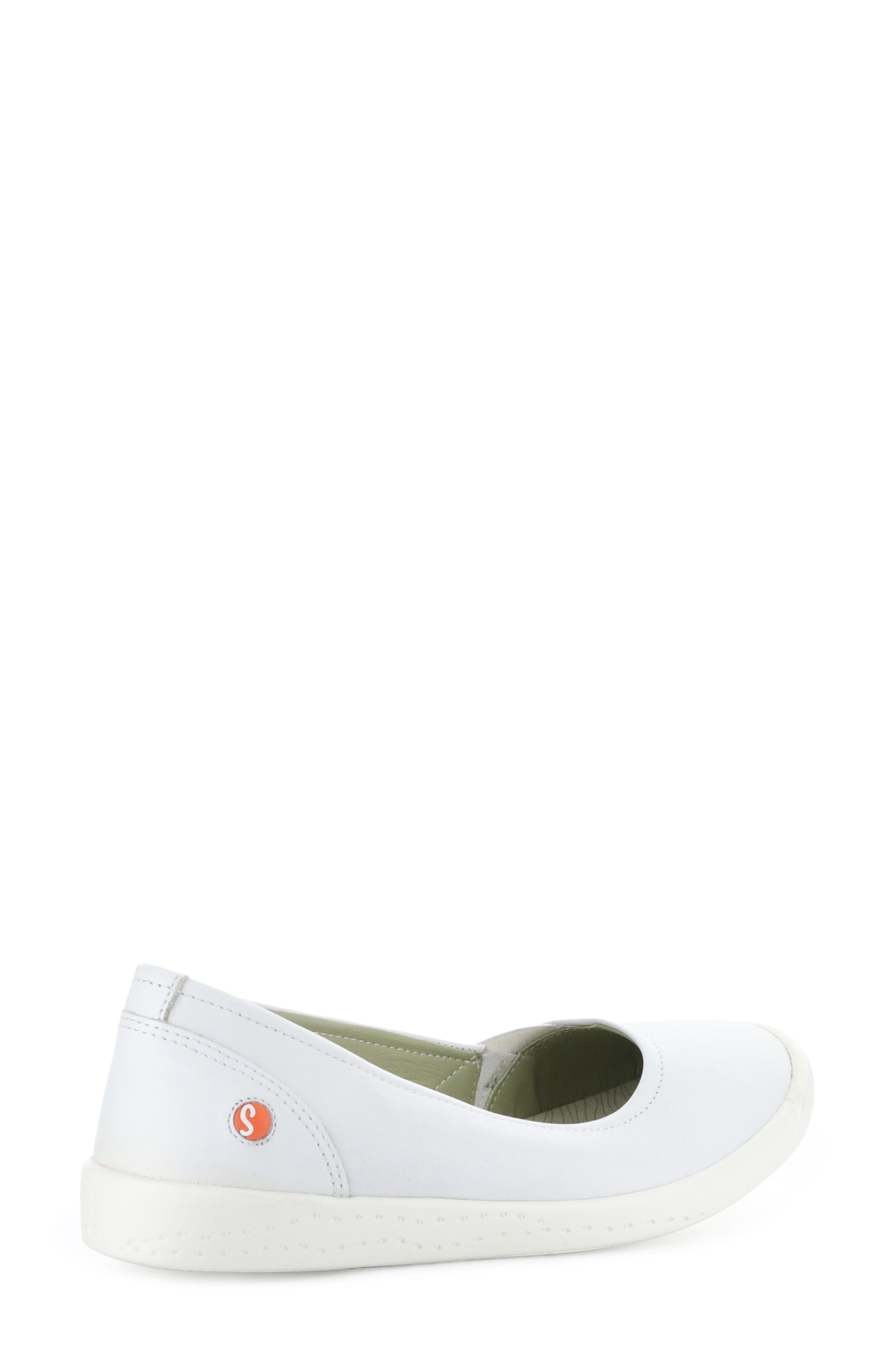 Softinos by Fly London Fly London Ilsa Ballet Flat, Alternate, color, 007 White Smooth Leather
