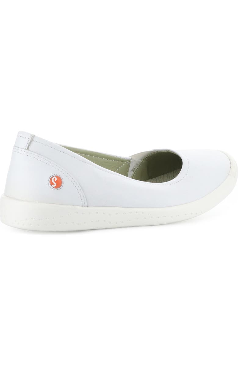 Softinos by Fly London Fly London Ilsa Ballet Flat, Alternate, color, 007 White Smooth Leather