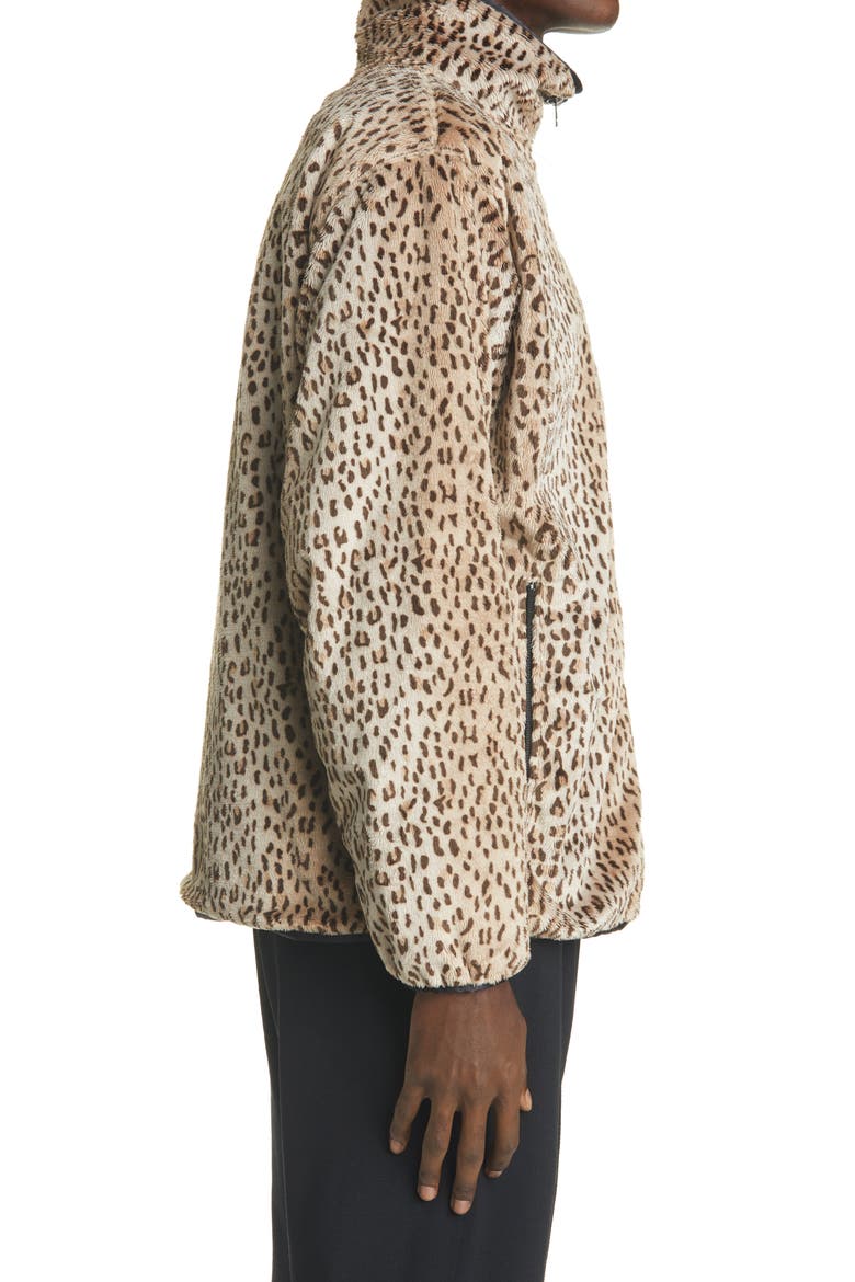 W.U. Leopard Faux Fur Jacket, Alternate, color, LEOPARD