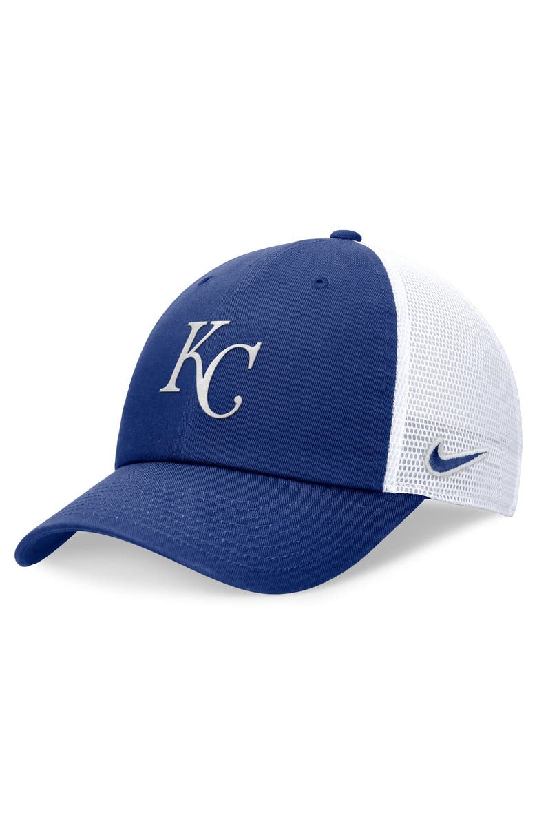 Nike Men's Nike Royal Kansas City Royals Club Trucker Adjustable Hat, Main, color,