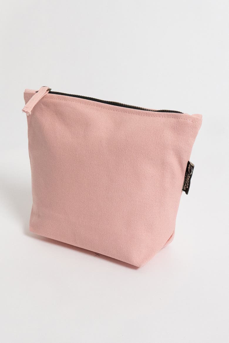 Organic Cotton Makeup Bag, Alternate, color, Rosy Pink