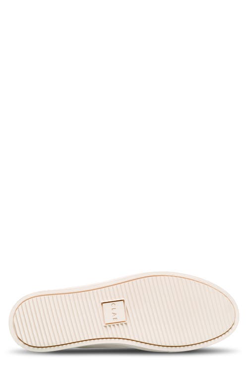 Clae Bradley Leather Sneaker In White