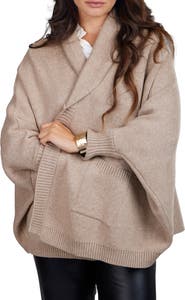 SAACHI Oversize Ribbed Knit Cardigan