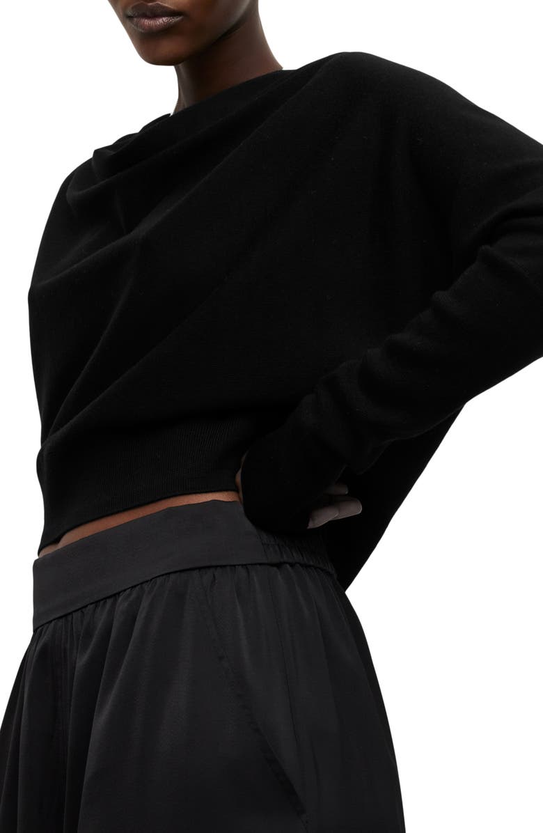 AllSaints Ridley Merino Wool Cowl Neck Sweater, Alternate, color, 