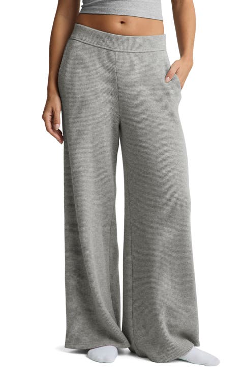 Rest Day Waffle Wide Leg Pants