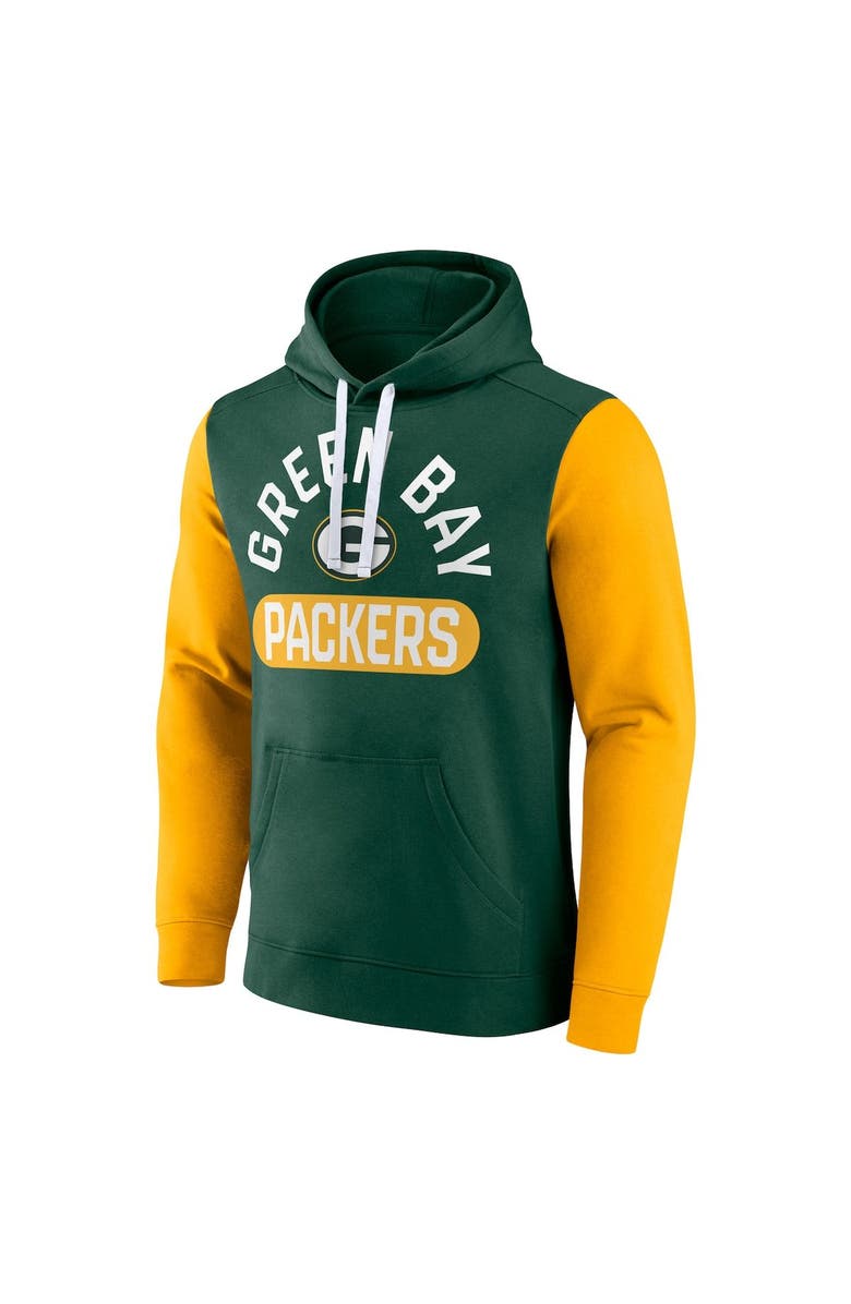 FANATICS Men's Fanatics Green Green Bay Packers Extra Point Pullover Hoodie, Alternate, color, 