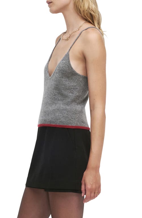 Favorite Daughter The Rebecca Cashmere Camisole Sweater In Gray