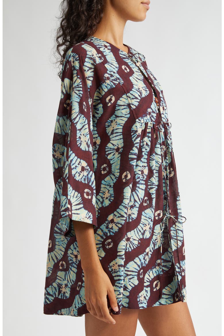 Rainn Cotton Blend Cover-Up Dress, Alternate, color, PIETRA