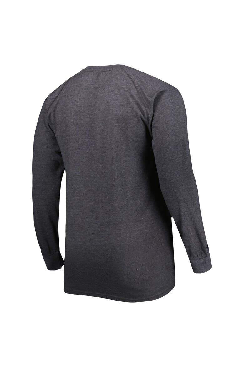 Men's Heather Gray Texas A&M Aggies Big & Tall Two-Hit Long Sleeve T-Shirt, Alternate, color, Heather Gray